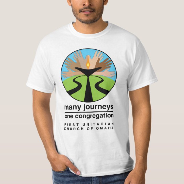 T-shirt Première église unitarienne d'Omaha (Devant)