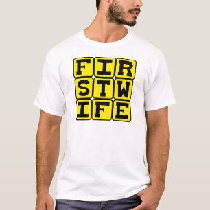 T-shirt Première épouse, mariage humoristique