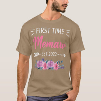 T-shirt Première Faire-part de grossesse Memaw 2022 Flora