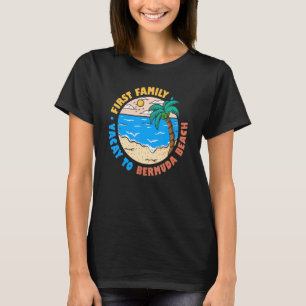 T-shirt Première Famille Vacay À Bermuda Beach Vacances So