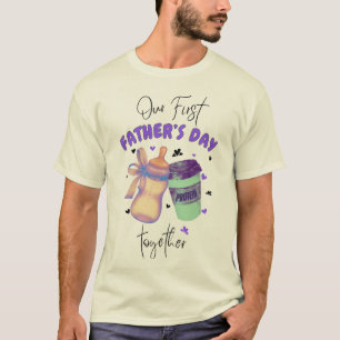 T-shirt Première Fête des pères ensemble Matching tenue/Pu