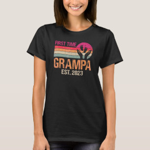 T-shirt Première Fête des pères Vintage Grampa 2023