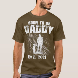 T-shirt première fois daddy new dad est 2021 fête des père