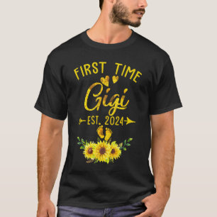 T-shirt Première Fois Gigi Est 2024 Tournesol Promu À Gig
