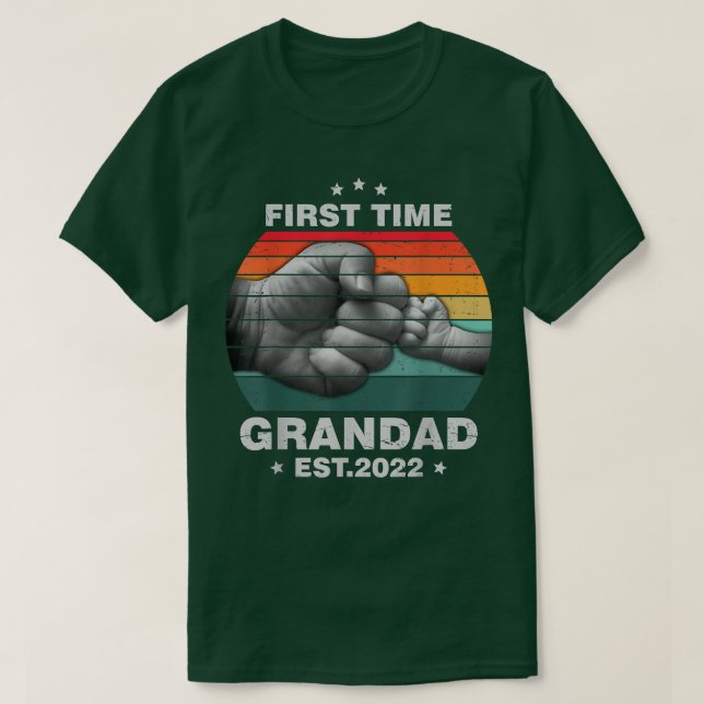 T-shirt Première Fois Grandad Est 2022 Hommes Première Foi (Design devant)
