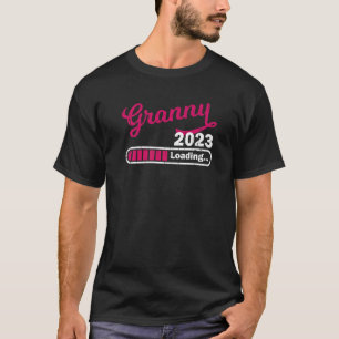 T-shirt Première Fois Grandma Est 2023 Promue À Granny 202