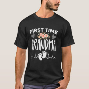 T-shirt Première Fois GRANDMA Promu À Une Nouvelle Famille