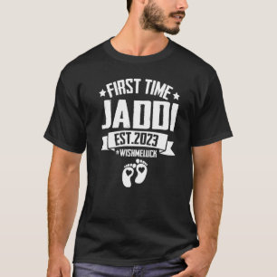 T-shirt Première Fois Jaddi Grandpa Est 2023 Pour New Gran
