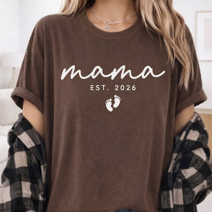 T-shirt Première fois maman   Scénario moderne personnalis