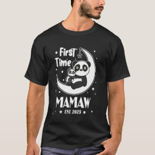T-shirt Première fois Mamaw ÉTABLI 2025 Fête des Mères Cœu
