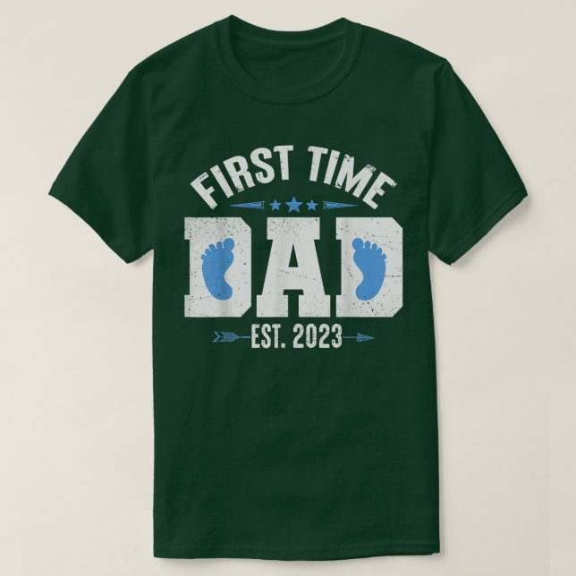 T-shirt Première fois Papa Est (Design devant)