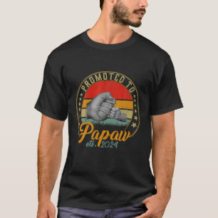 T-shirt Première Fois Papaw Est 2024 Hommes Vintage Bientô