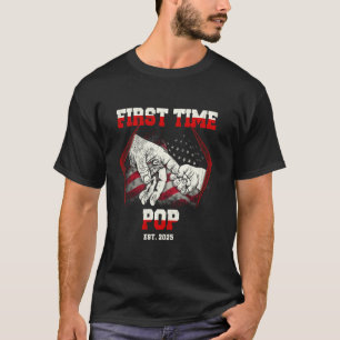 T-shirt Première fois pop env. 2025 drôle drapeau américai