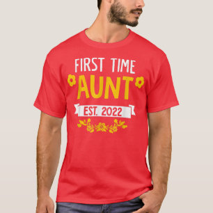 T-shirt Première Fois Tante Est 2022 Faire-part de grosses