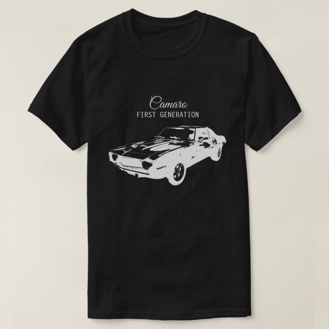 T-shirt Première génération de Silhouette Camaro (Design devant)