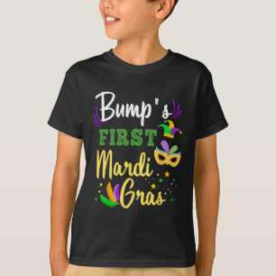 T-shirt Première grossesse de Mardi Gras de Bump Nouvelle-
