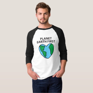 T-shirt Première Icône écologique Joyeuse Clipart terrestr