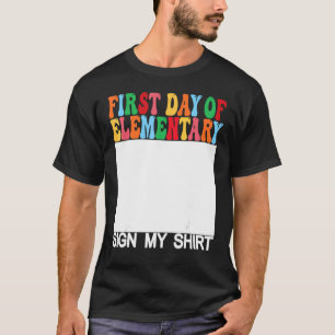T-shirt Première journée de l'école primaire Signe Ma Dern