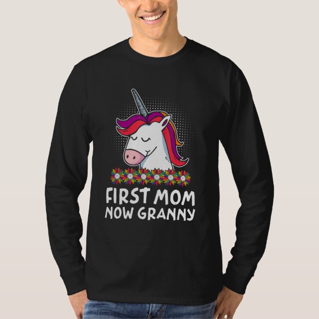 T-shirt Première maman maintenant grand-mère Fête des mère (Devant)