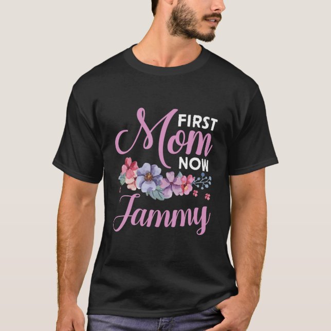T-shirt Première Maman Maintenant Jammy Grand-mère Bénédic (Devant)