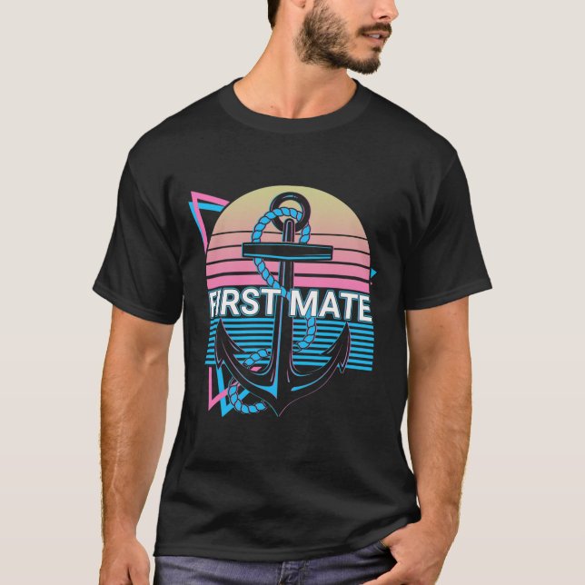 T-shirt Première matelot rétro de navigation  (Devant)
