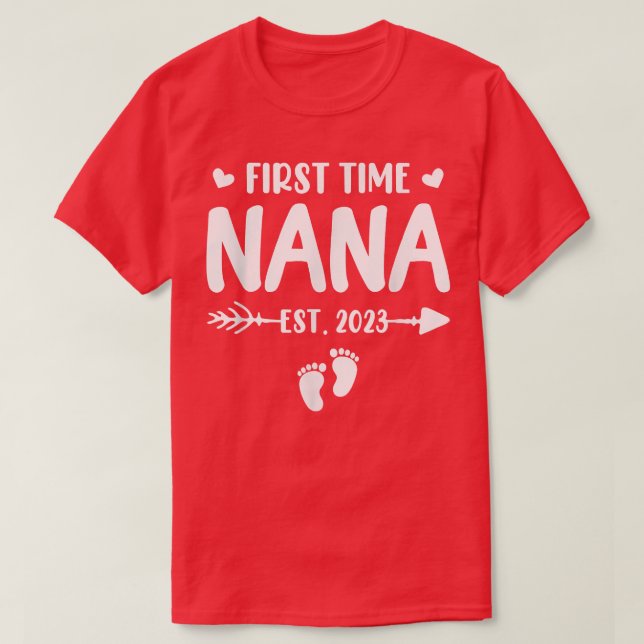 T-shirt Première Nana Est 2023 Bientôt Être Nana Genre Re (Design devant)