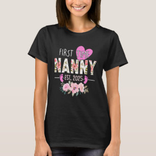 T-shirt Première Nanny Est 2025 Floral promu au grand