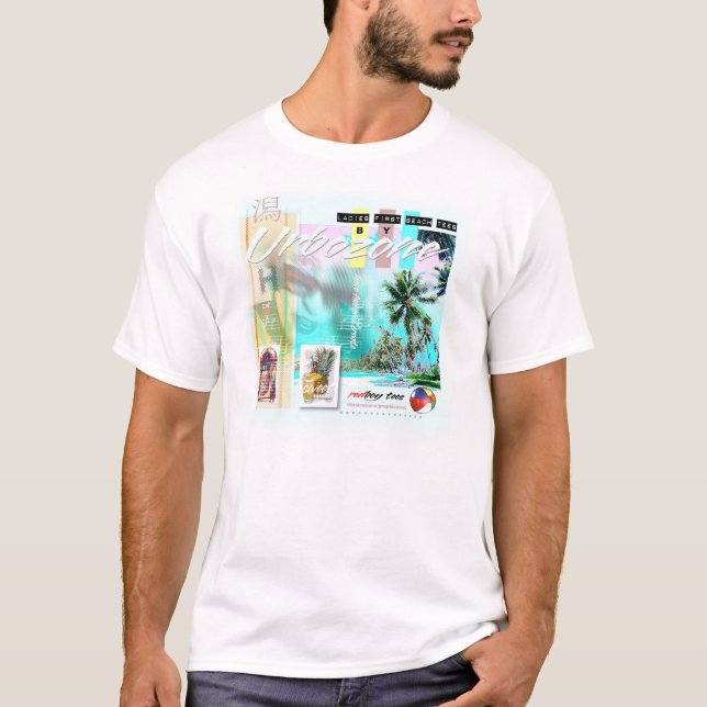 T-shirt Première pièce en t de plage de dames (Devant)