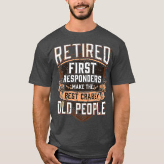 T-shirt Première réponse Drôle Retraite