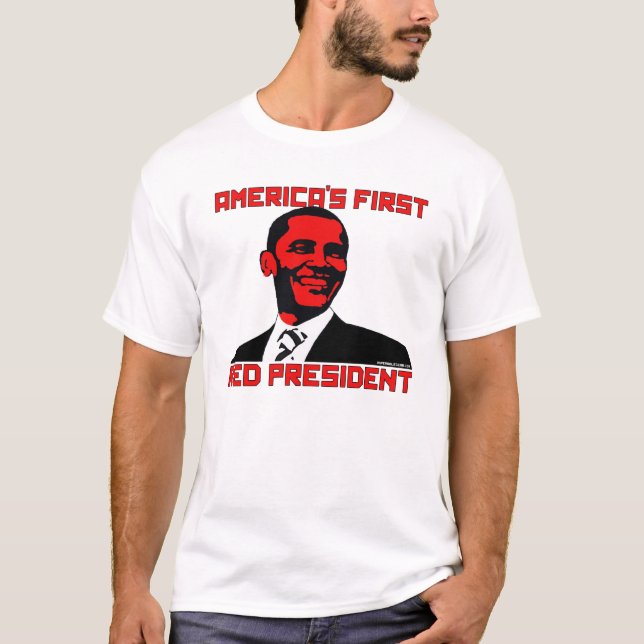 T-shirt Premières chemises rouges du président de (Devant)