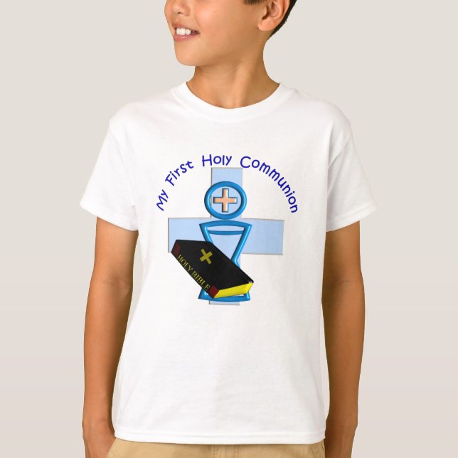 T-shirt Premiers cadeaux de sainte communion pour des (Devant)