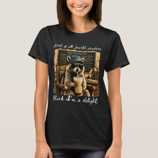 T-shirt Premiers élèves de quatrième année pensent avec pl