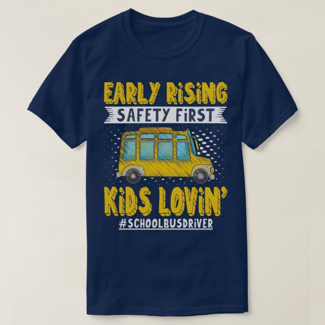 T-shirt Premiers Kidx27s Lovin School Bus (Design devant)