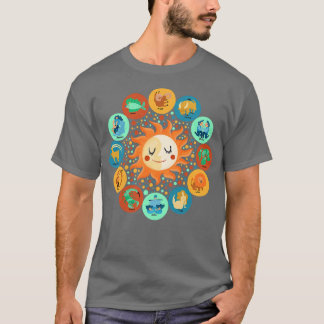 T-shirt Premium Astrologie Zodiac Horoscope pour f