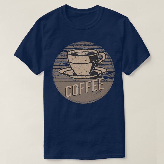 T-Shirt Premium Café Vintage Rétro (Design devant)