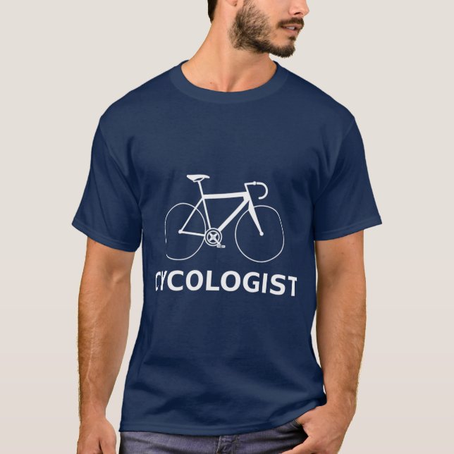 T-shirt PREMIUM Cycologue Cycle Psychologie Vélo Cadeau (Devant)