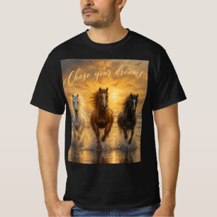 T-Shirt Premium Minimaliste Cheval Art ADOM
