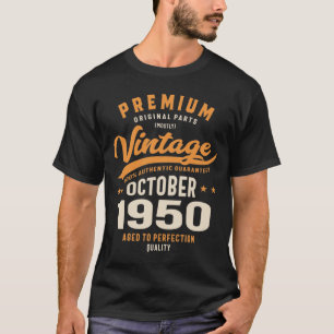 T-shirt Premium Original Vintage octobre 1950 Anniversaire