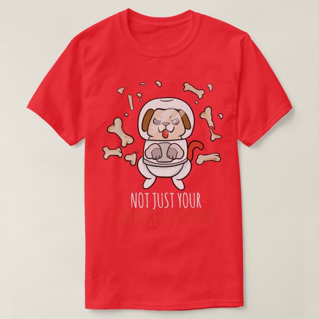 T-shirt Premium pour chien astronaute (Design devant)
