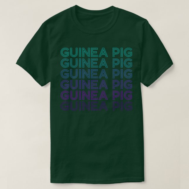 T-shirt Premium Retro Pig de Guinée (Design devant)