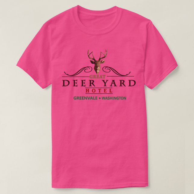 T-shirt Prémonition mortelle Great Deer Yard Hotel (Design devant)