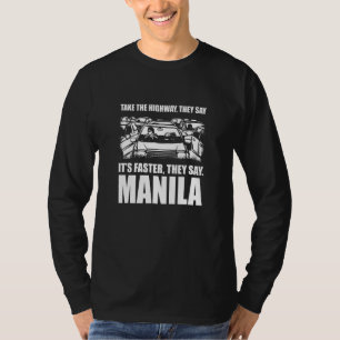 T-shirt Prendre La Route Manille Circulation Philippines R