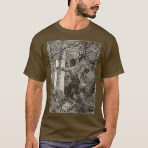 T-shirt Prendre l'écorce des arbres pour faire du canot
