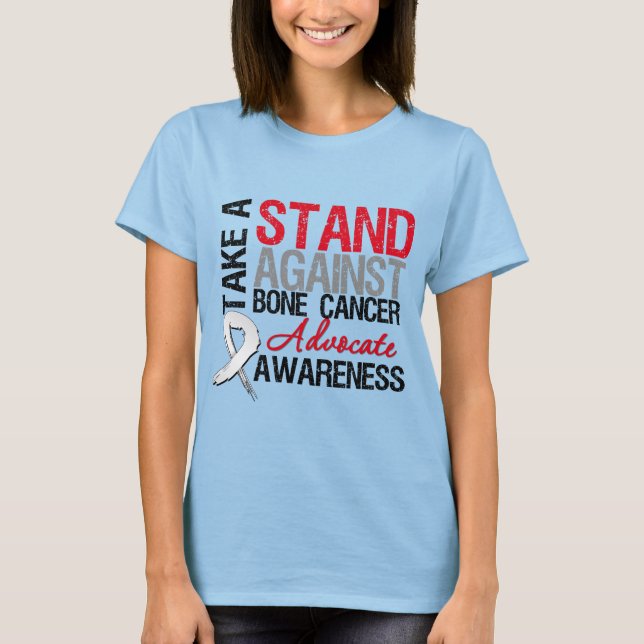 T-shirt Prendre position contre le cancer de l'os (Devant)