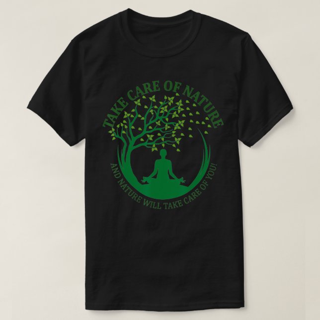 T-shirt Prendre soin de la nature David Attenborough Sauve (Design devant)