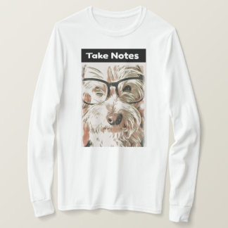T-shirt Prenez des notes Chemise à manches longues Westie