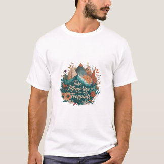 T-shirt "Prenez des souvenirs, laissez des empreintes Eco-
