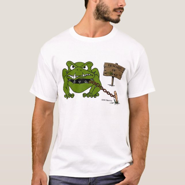 T-shirt Prenez garde de la grenouille (Devant)