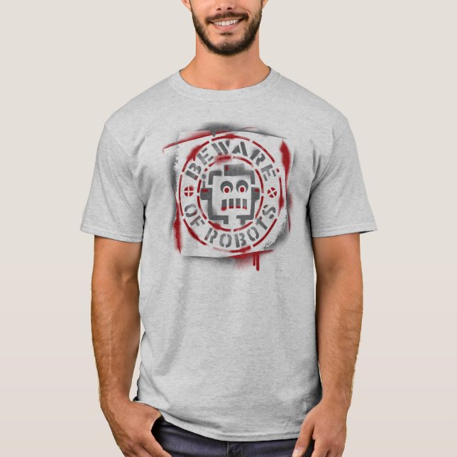 T-shirt Prenez garde des robots (Devant)