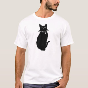 T-shirt Prenez garde du chat noir